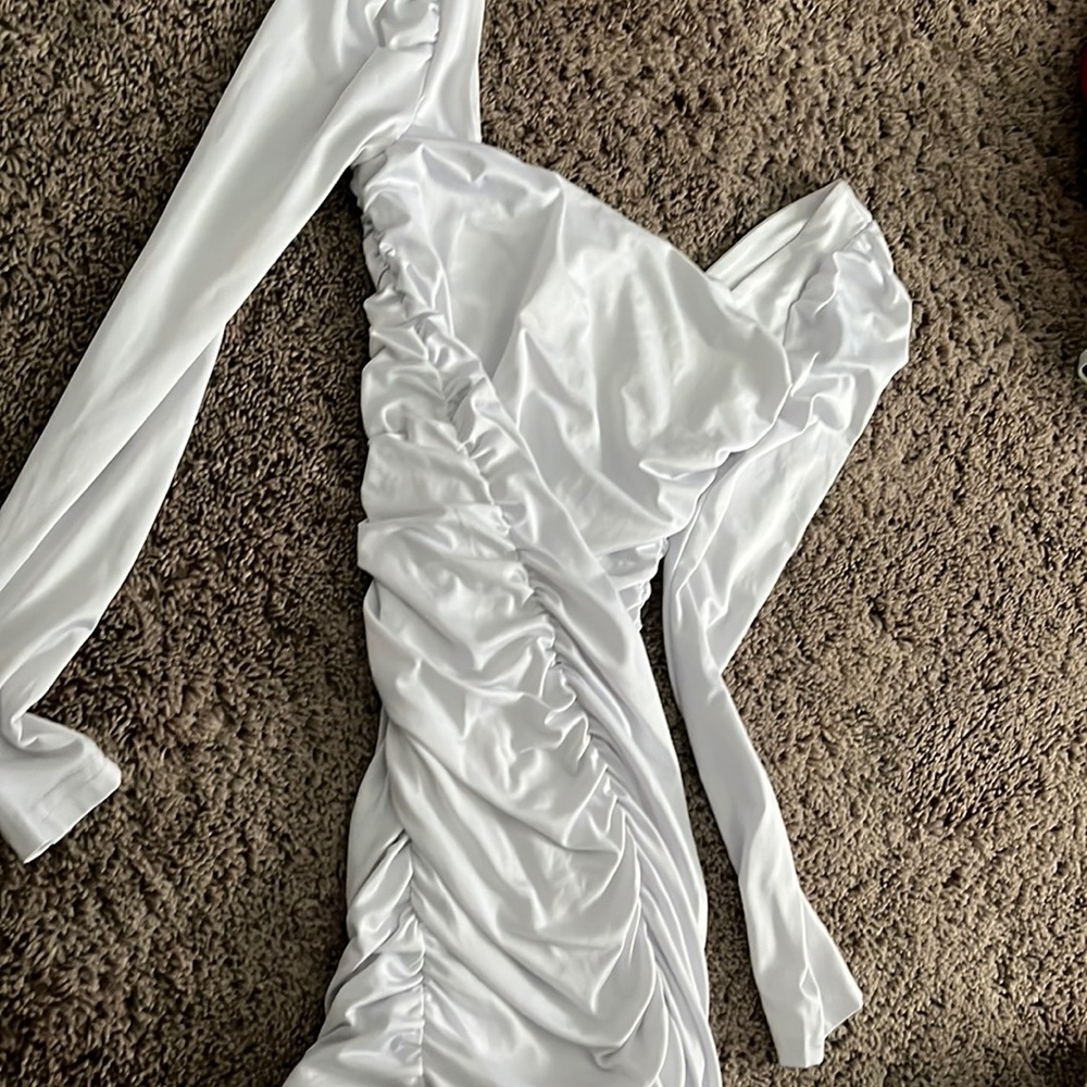 White formal dress